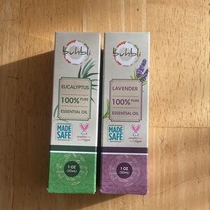 Eucalyptus and Lavender Essential Oil Set of 2 Pure essential oil 1 oz ea NWT